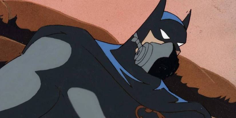 Batman wearing a gas mask in Batman_ The Animated Series