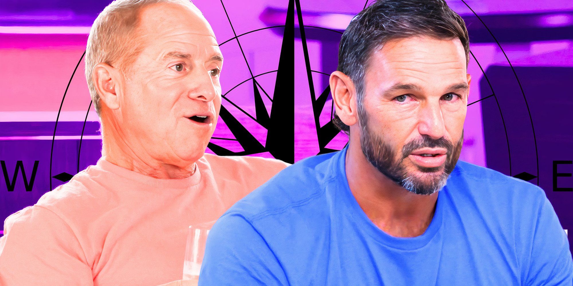 Below Deck Down Under&rsquo;s Captain Jason Chambers with Below Deck Sailing Yacht&rsquo;s Captain Glenn Shephard in somber montage