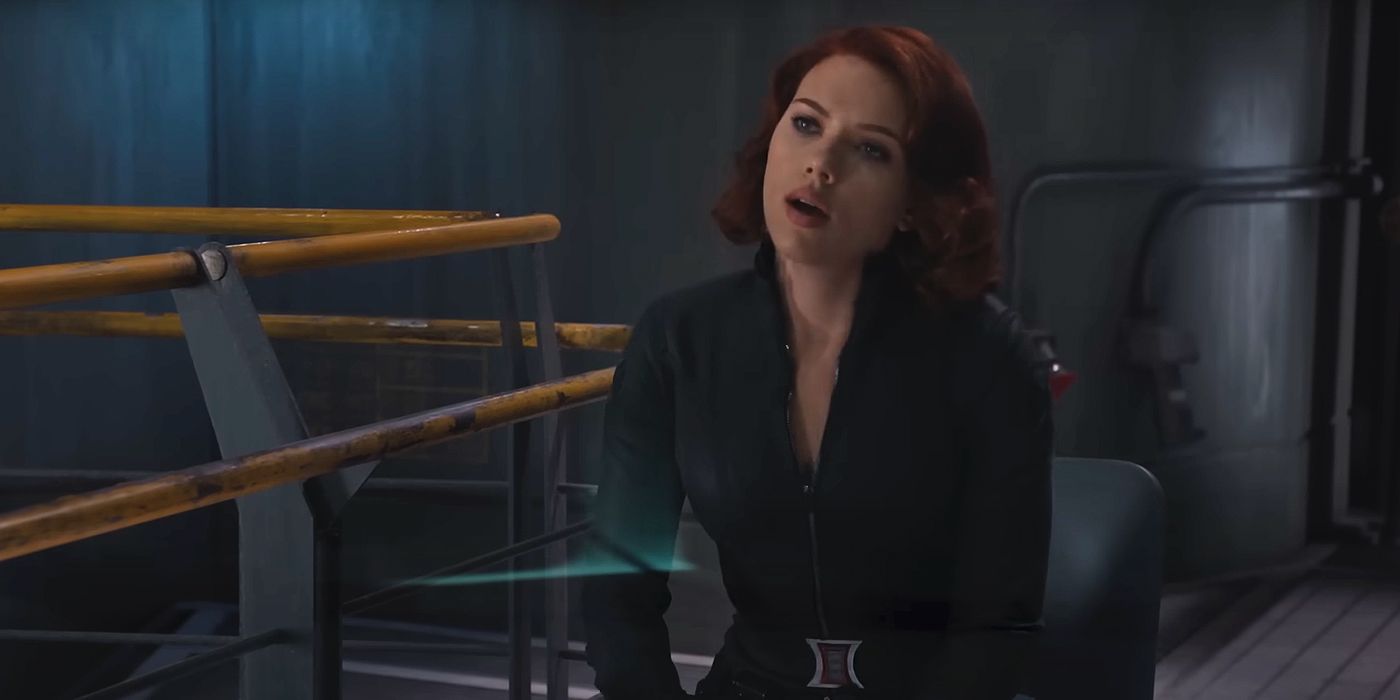 black widow talking to loki