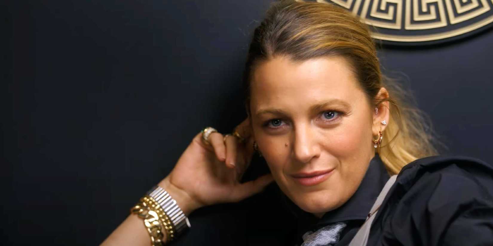 Blake Lively smiling devilishly in Another SImple Favor