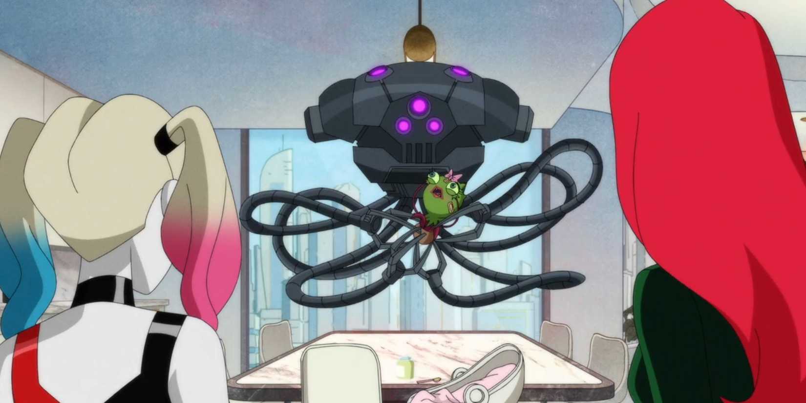 Brainiac Drone Takes Frankette in Harley Quinn Season 5 Episode 7