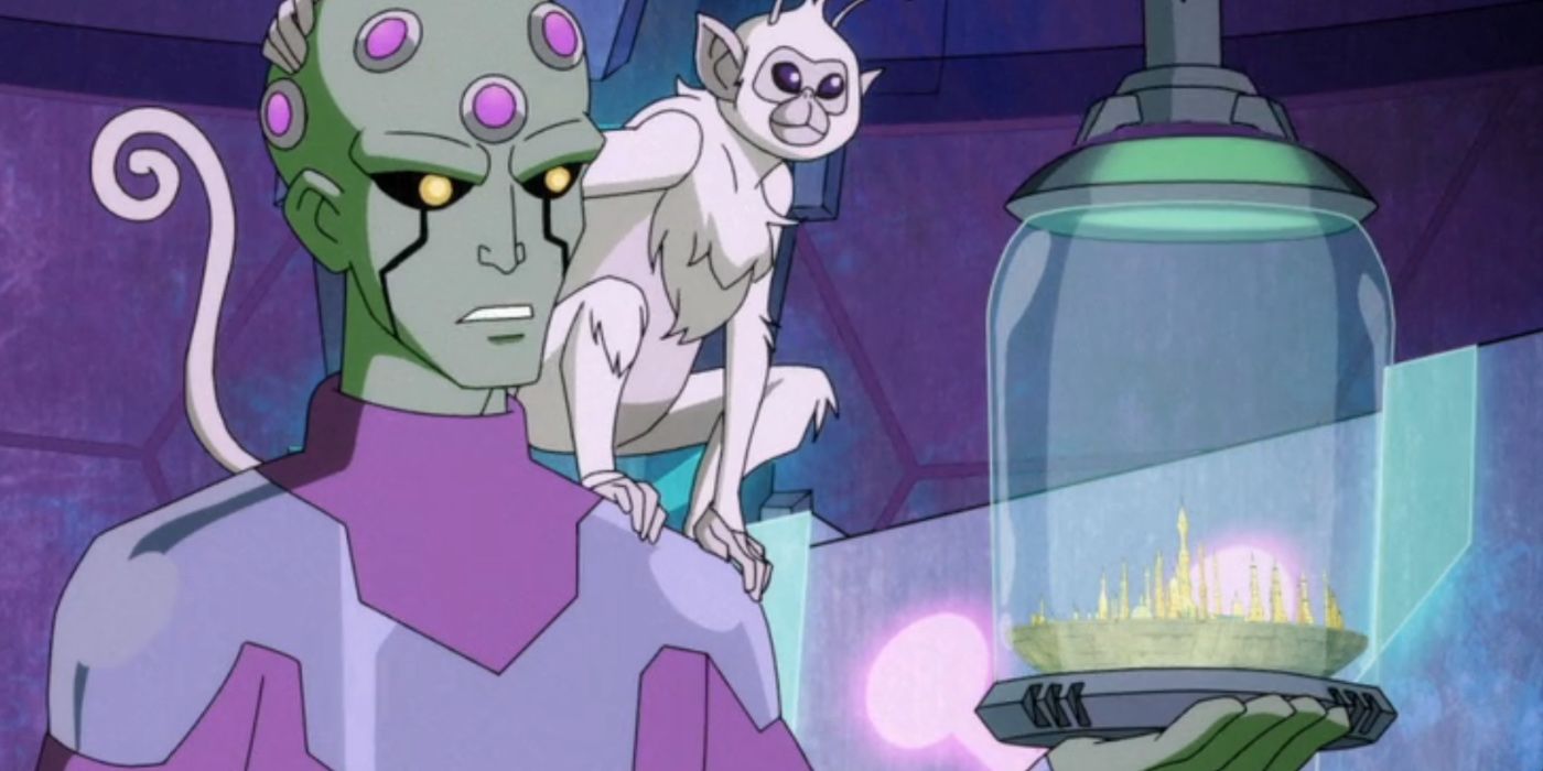 Brainiac with Kandor in Harley Quinn Season 5 Episode 4