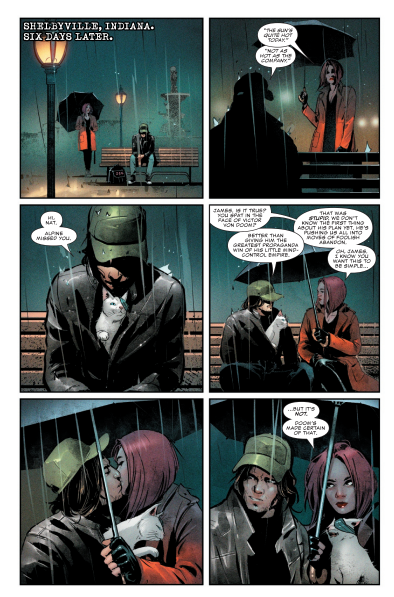 Bucky and Natasha in Thunderbolts: Doomstrike #1