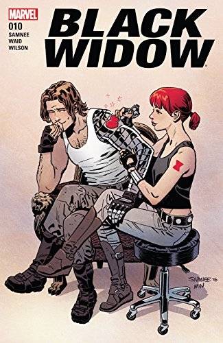 Bucky and Natasha in Chris Samnee's Black Widow comic