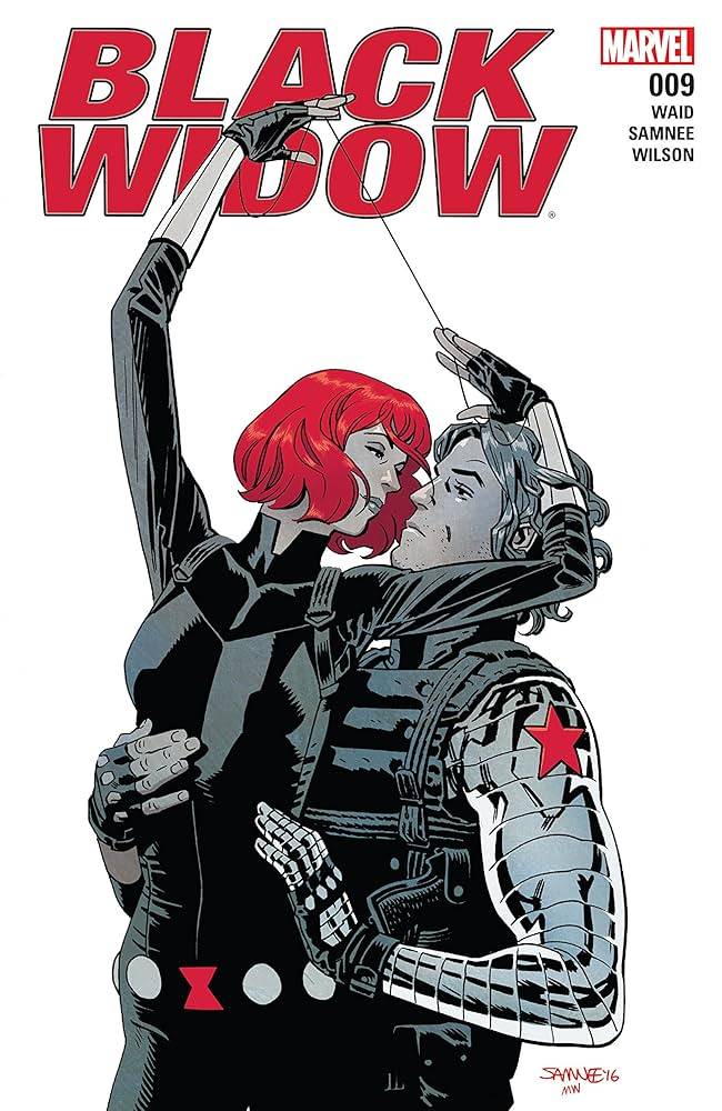 Bucky and Natasha in Chris Samnee's Black Widow comic