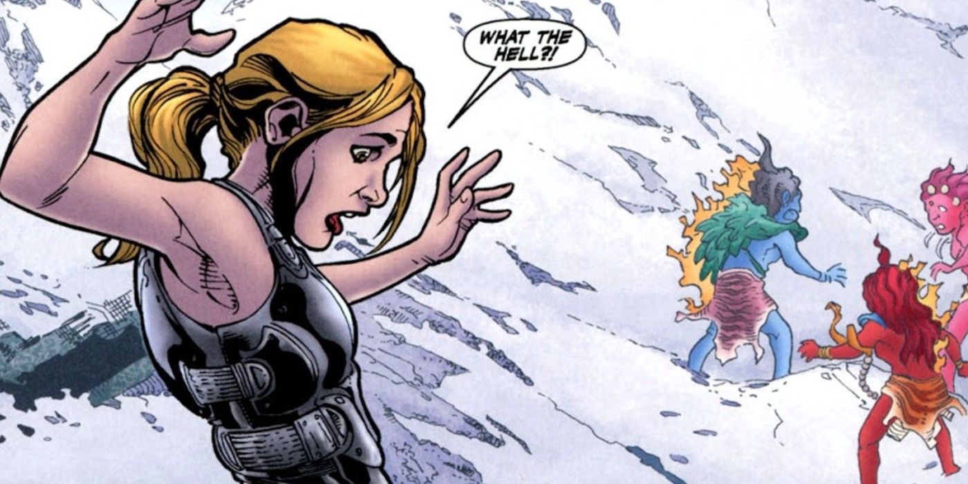 Buffy Summers discovers she can fly in Buffy the Vampire Slayer Season Eight #30-1