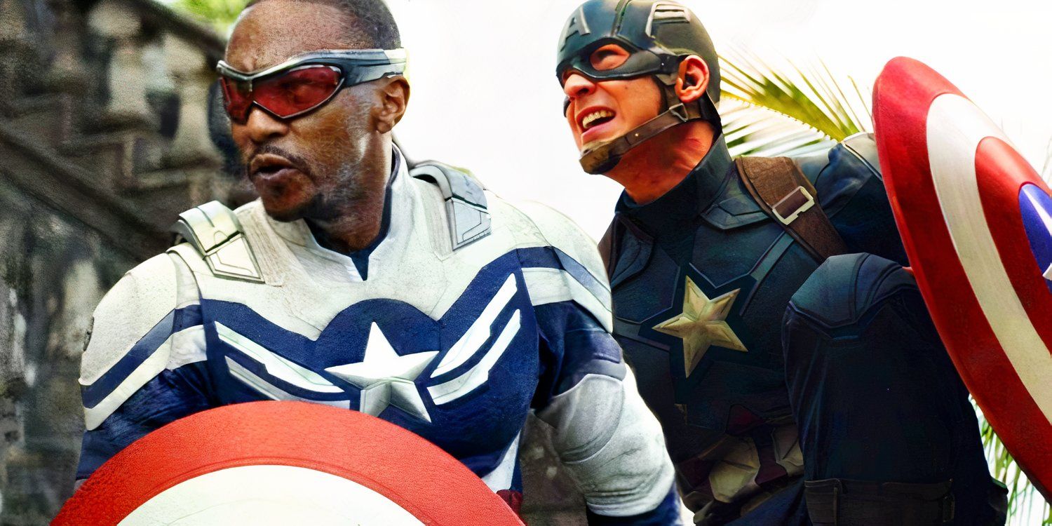 Sam Wilson prepares to fight in Captain America: Brave New World and Steve Rogers fights Crossbones in Captain America: Civil War
