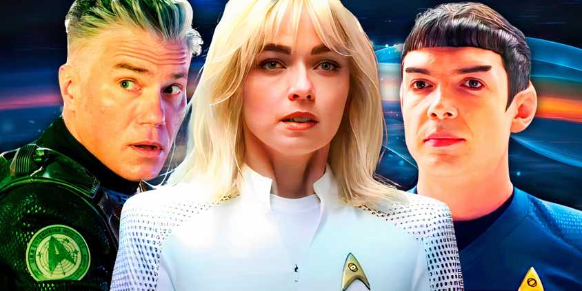 Captain Pike, Spock and Nurse Chapel in Strange New Worlds season 3 (1)