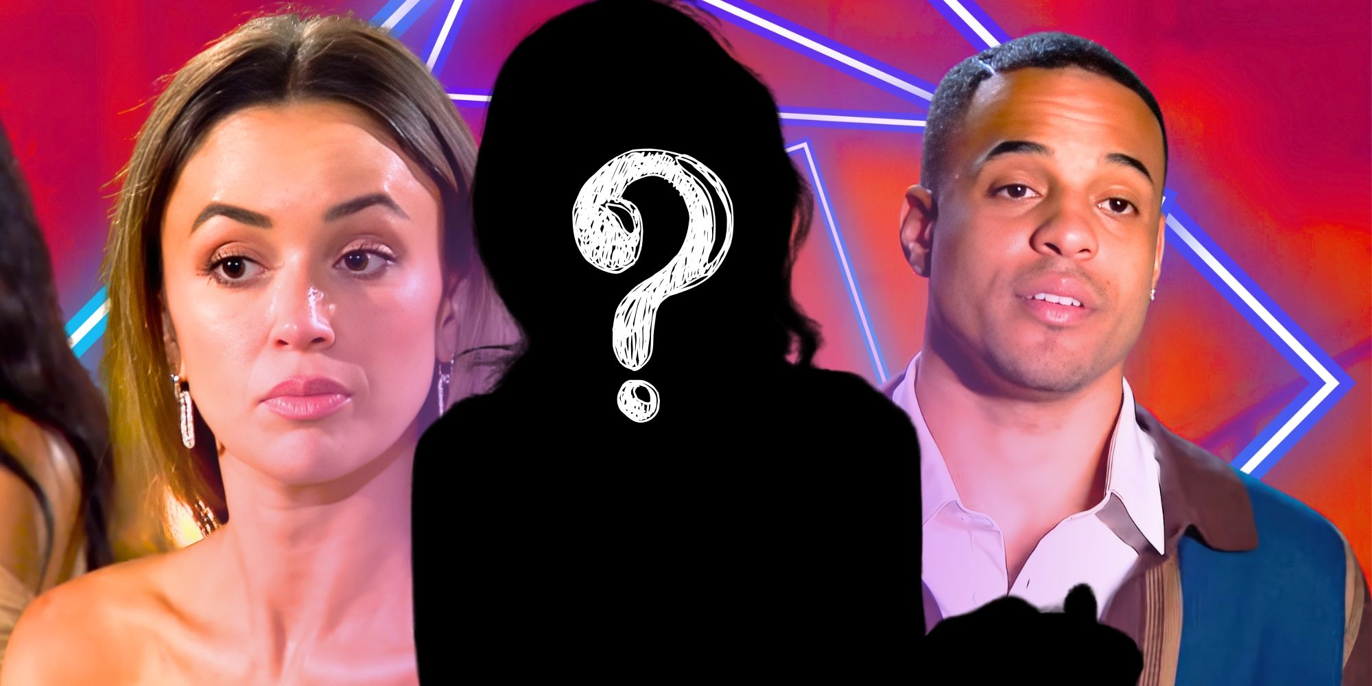 The Bachelor&rsquo;s Carolina Quixano and Grant Ellis look serious with a mystery woman in between them.