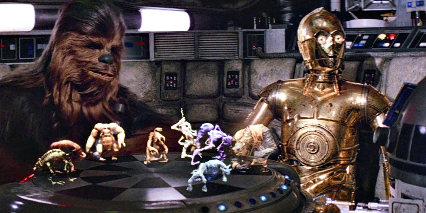 Chewbacca Playing Dejarik with R2-D2