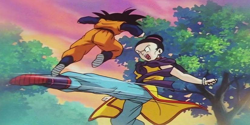 Chi-Chi training Goten during a flashback.