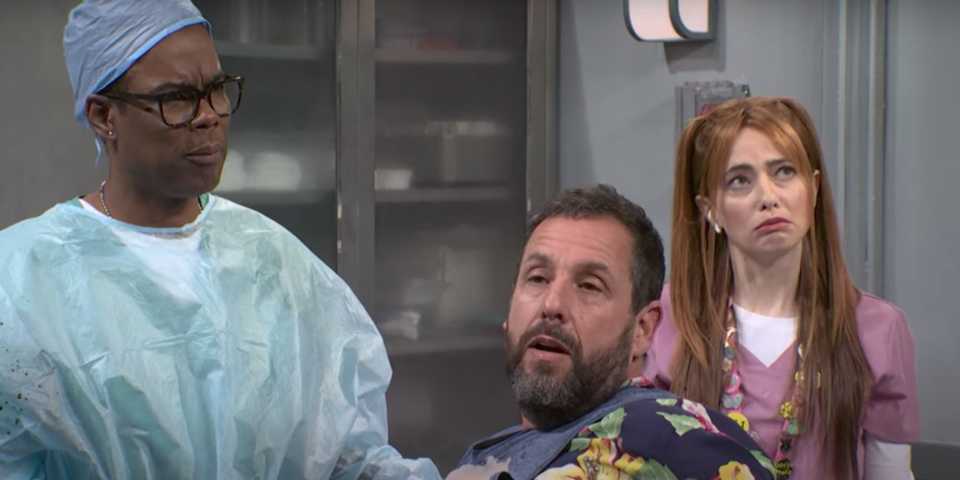 Chris-Rock-Adam-Sandler-and-Sarah-Sherman-in-SNL