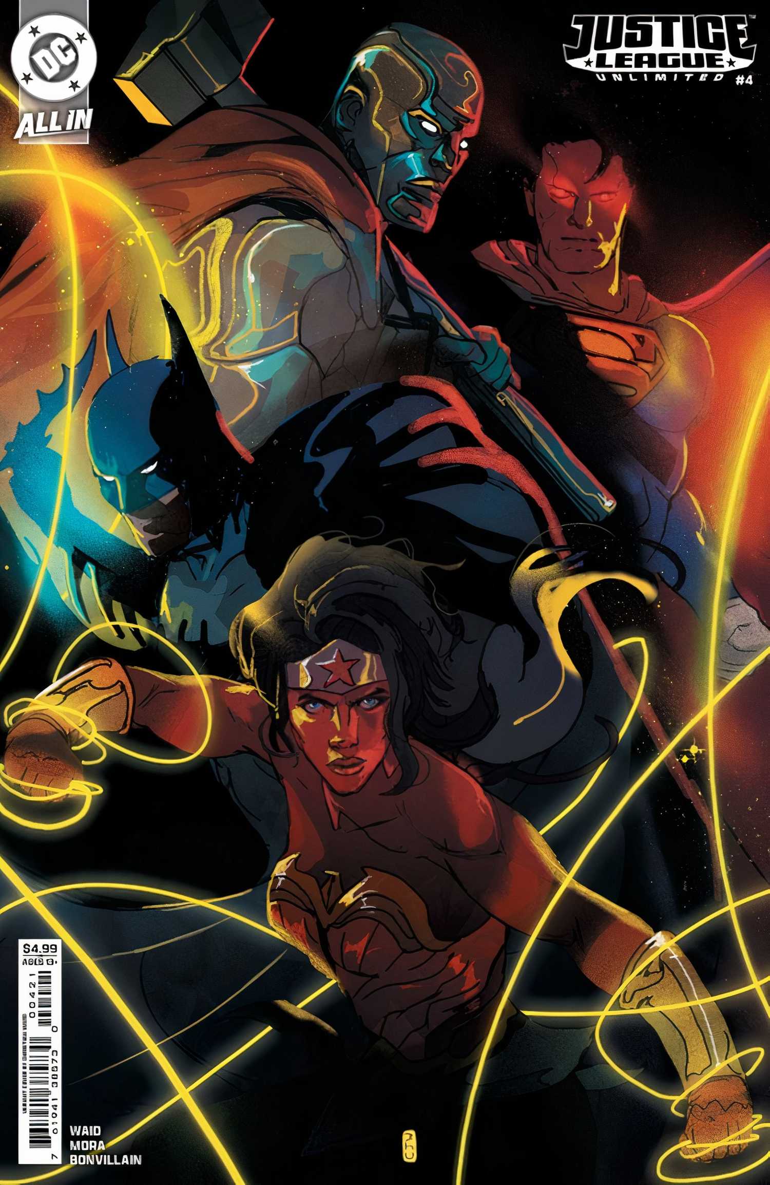 Christian Ward Justice League unlimited #4 cover