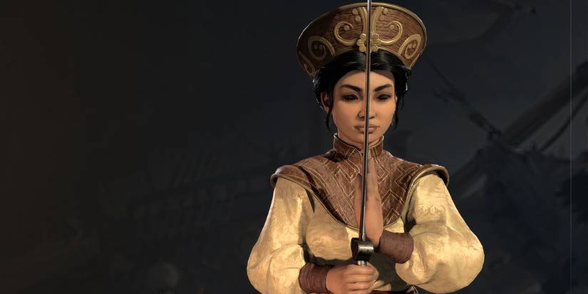 Civ 7 Trung Trac with sword