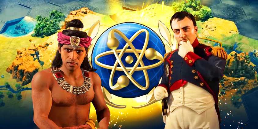 Civilization 7 Leaders next to the game's Science Icon