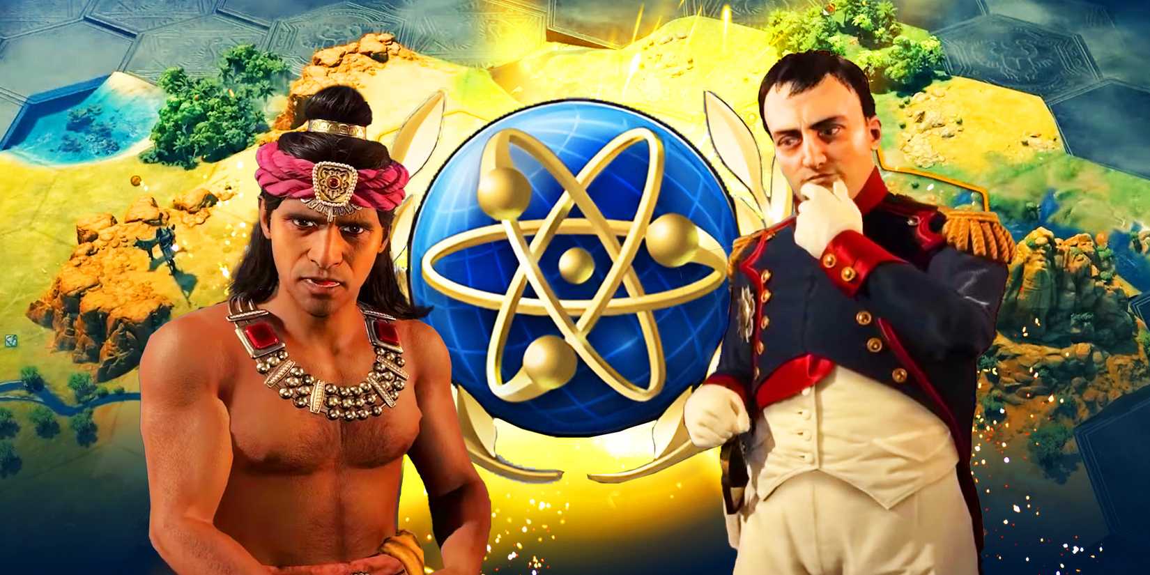 Civilization 7 Leaders next to the game's Science Icon