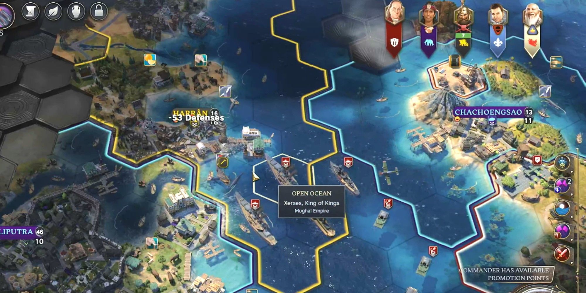 Civilization 7 người chơi tấn công trái đất bằng một chiếc máy bay trong nước.