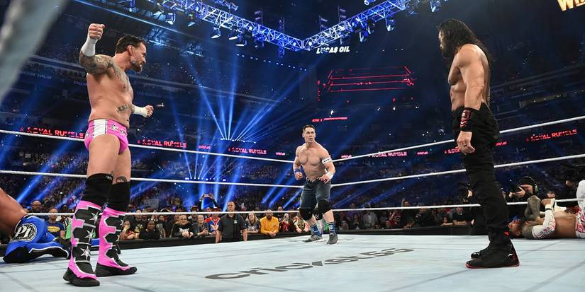 The three former WWE Champions clashed during the 2025 Men's Royal Rumble.