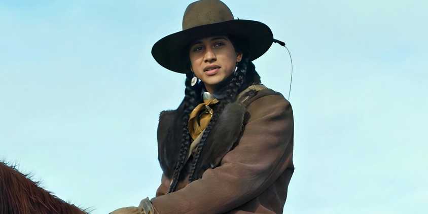 Cole Brings Plenty as Pete riding his horse in 1923