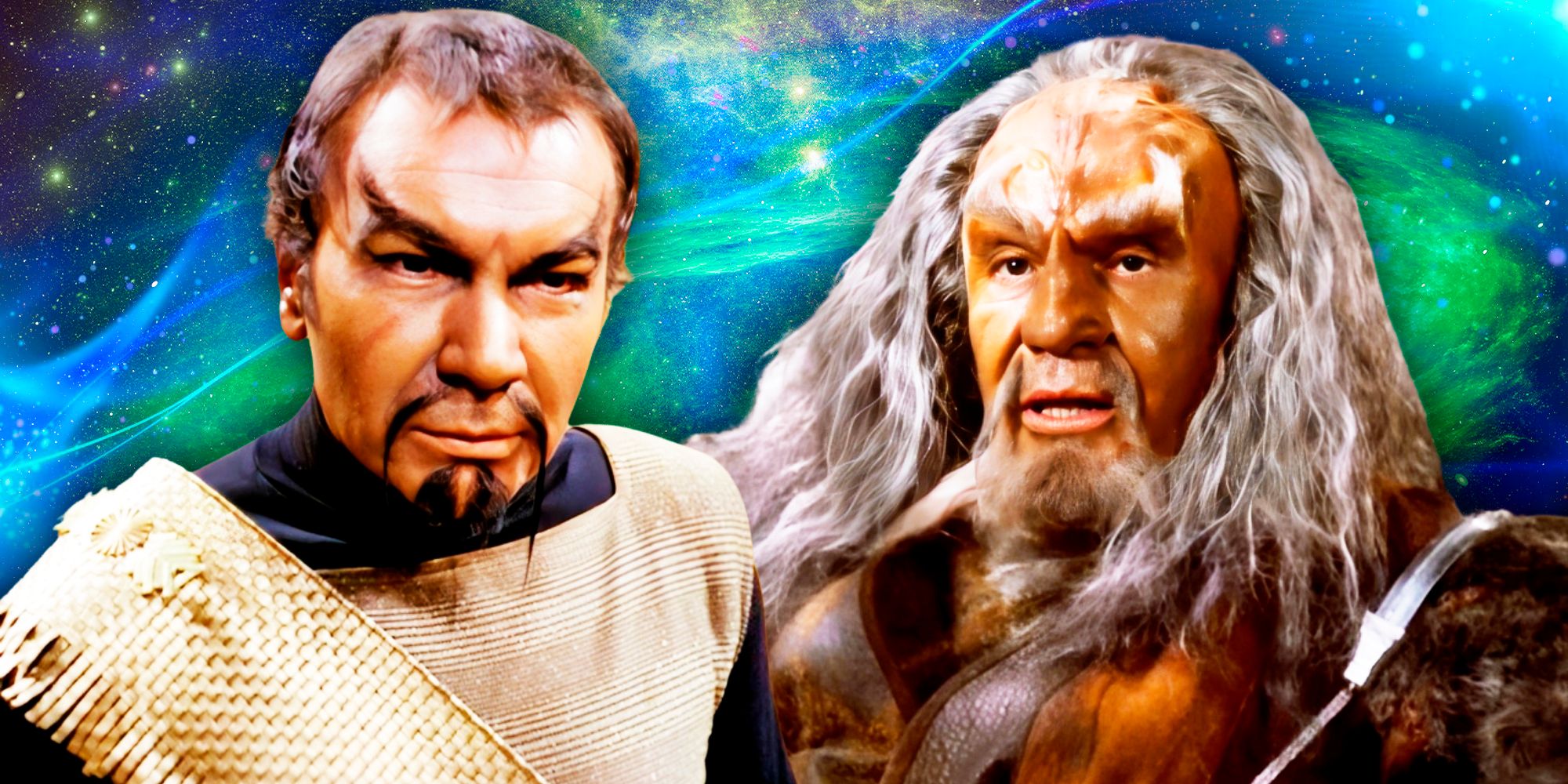 Commander Kor (John Colicos) in Star Trek 1960s and in DS9