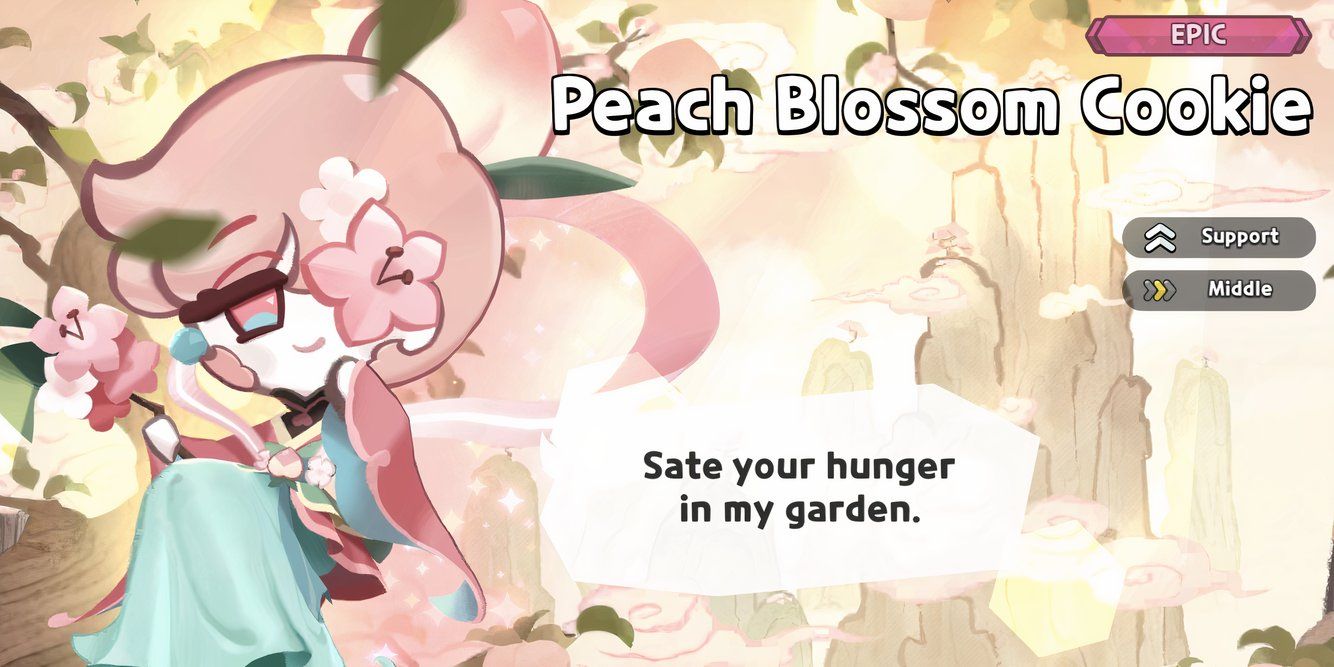 Cookie Run Kingdom First Encounter Gacha Art Peach Blossom Cookie