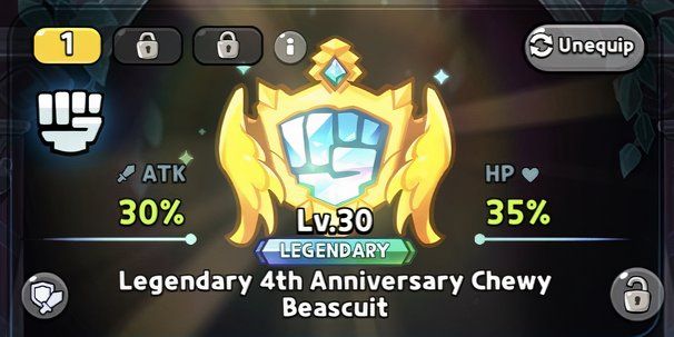 Cookie Run Kingdom Legendary 4th Anniversary Chewy Beascuit