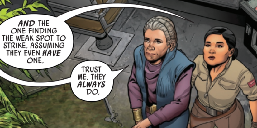 Rose Tico and Leia Organa in The Rise of Skywalker #1