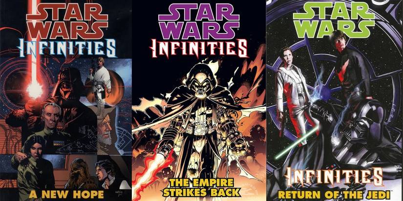 Star Wars: Infinities covers