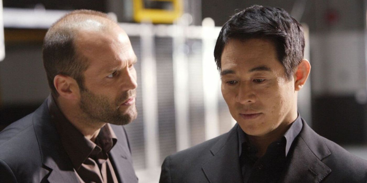 Crawford (Jason Statham) yelling at Rogue (Jet Li) in War.