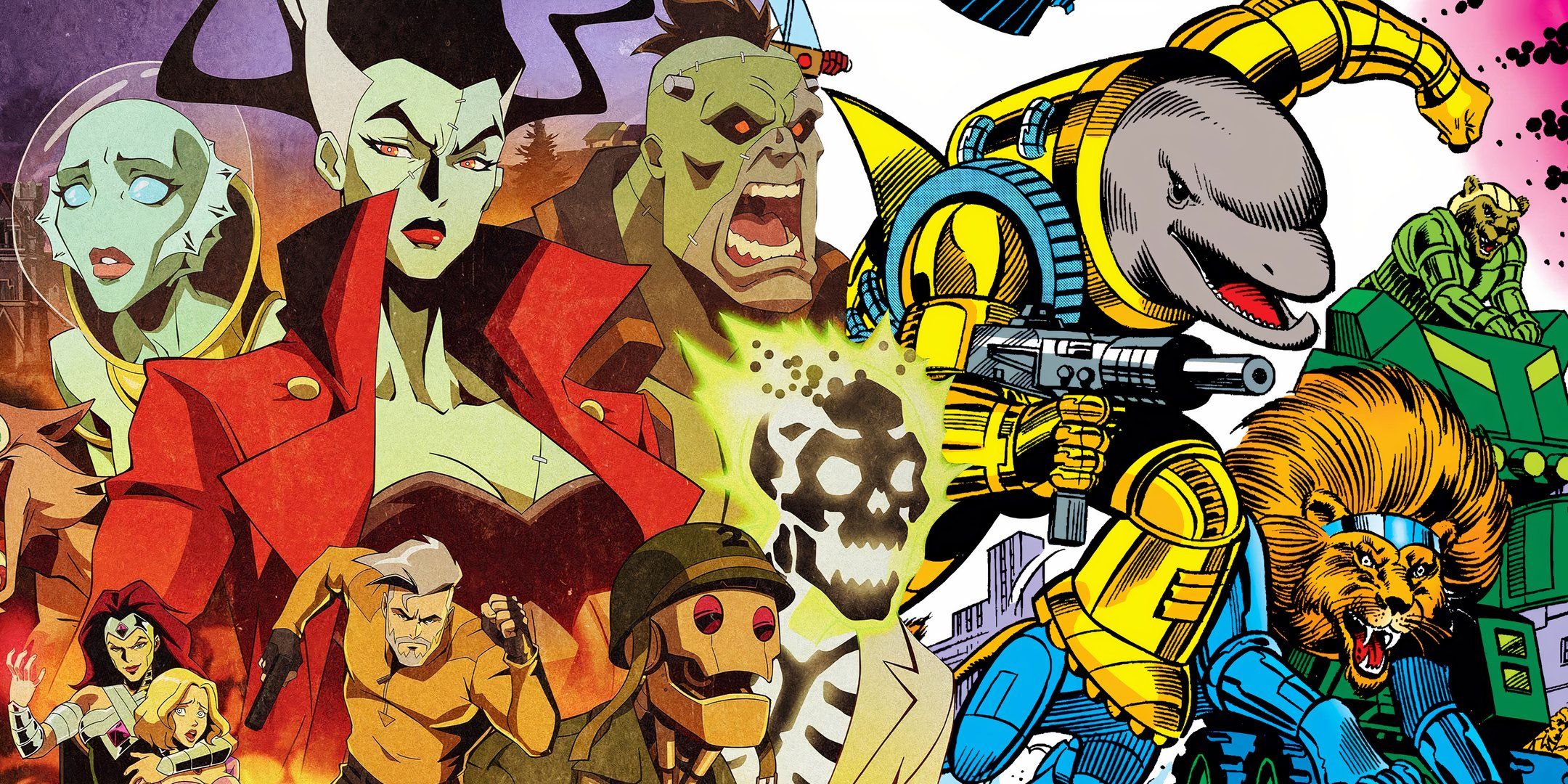 Creature Commandos and Brute Force Marvel and DC