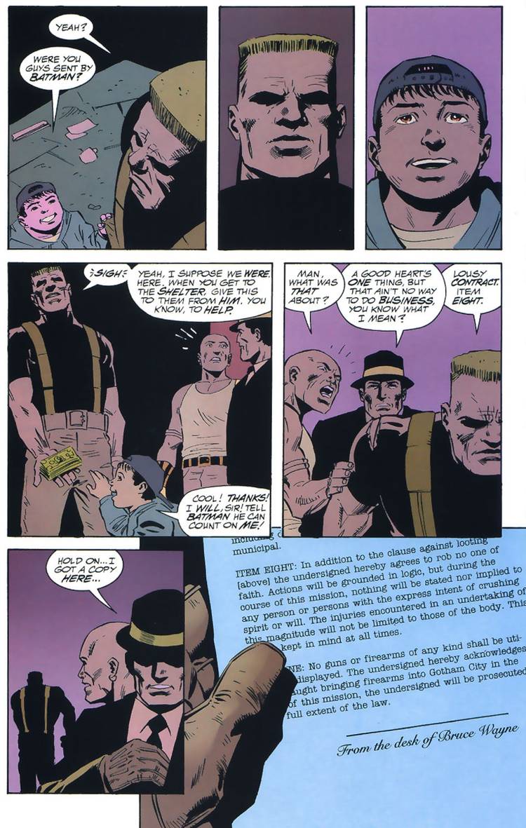Criminal Honors The Contract he made with Batman By Giving Over His Money