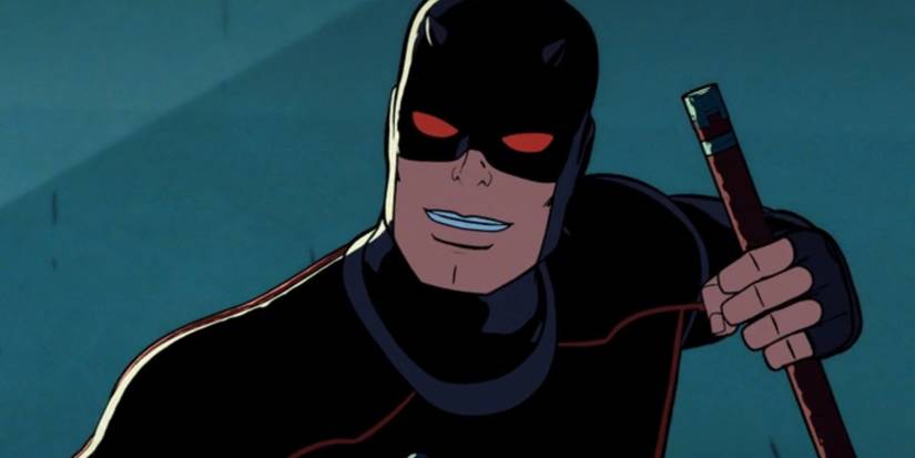 Daredevil Smiling in Your Friendly Neighborhood Spider-Man Episode 6