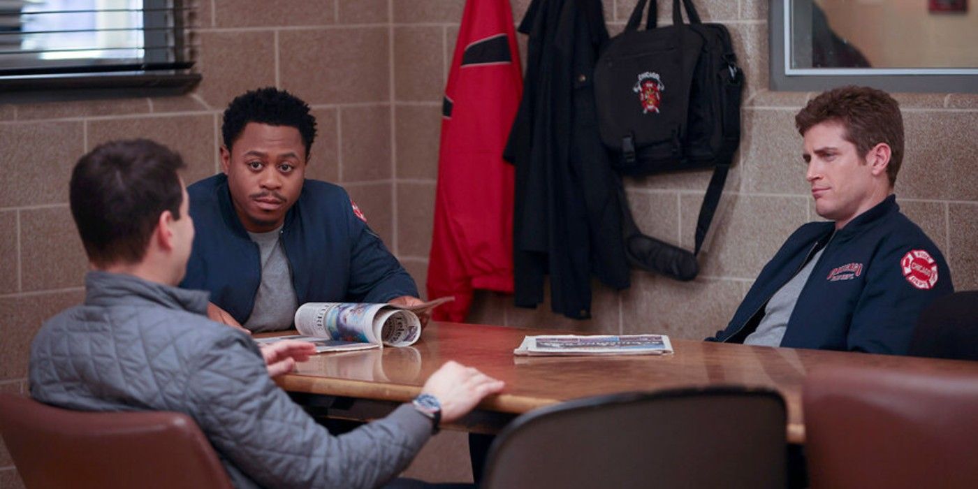 Darren-Ritter-and-Sam-Carver-Sit-With-Blake-Gallo-in-Chicago-Fire