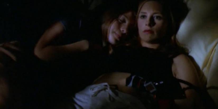 Dawn being comforted by Buffyboy in Buffy the Vampire Slayer