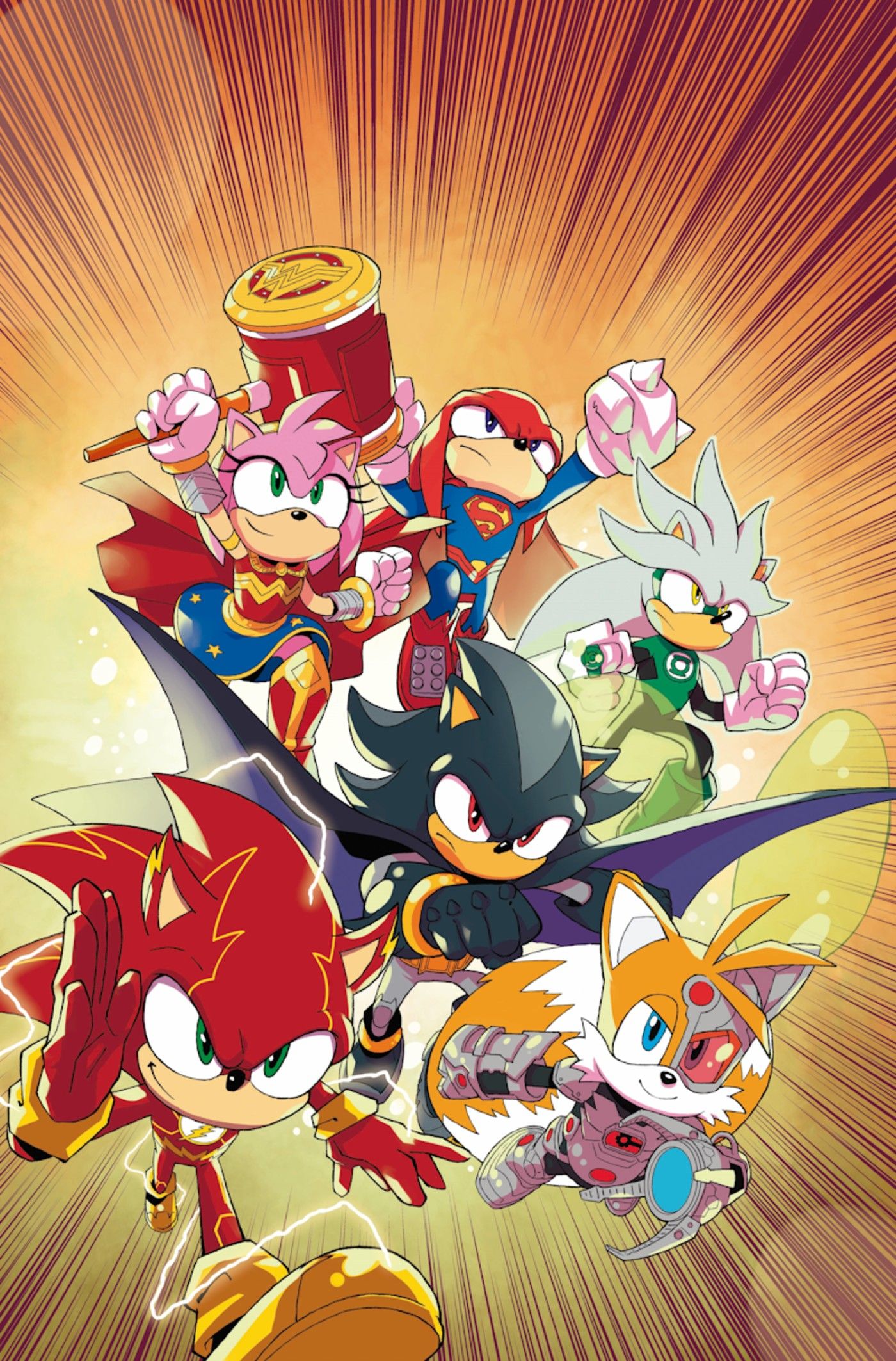 DC X Sonic The Hedgehog #3 Cover