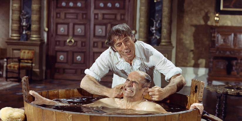 A still from the 1971 comedy movie Delusions of Grandeur