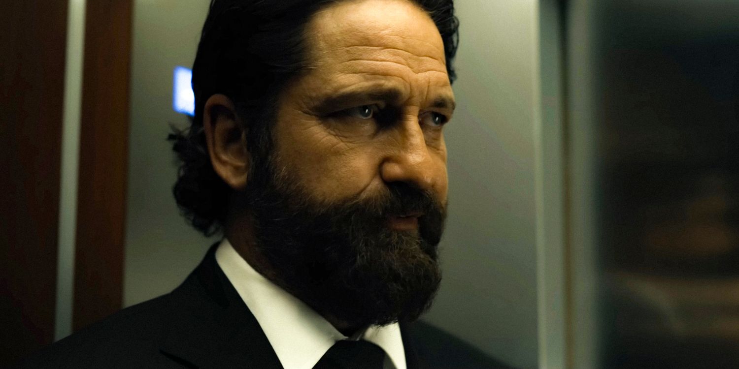 Big Nick (Gerard Butler) looking very serious in Den of Thieves 2: Pantera