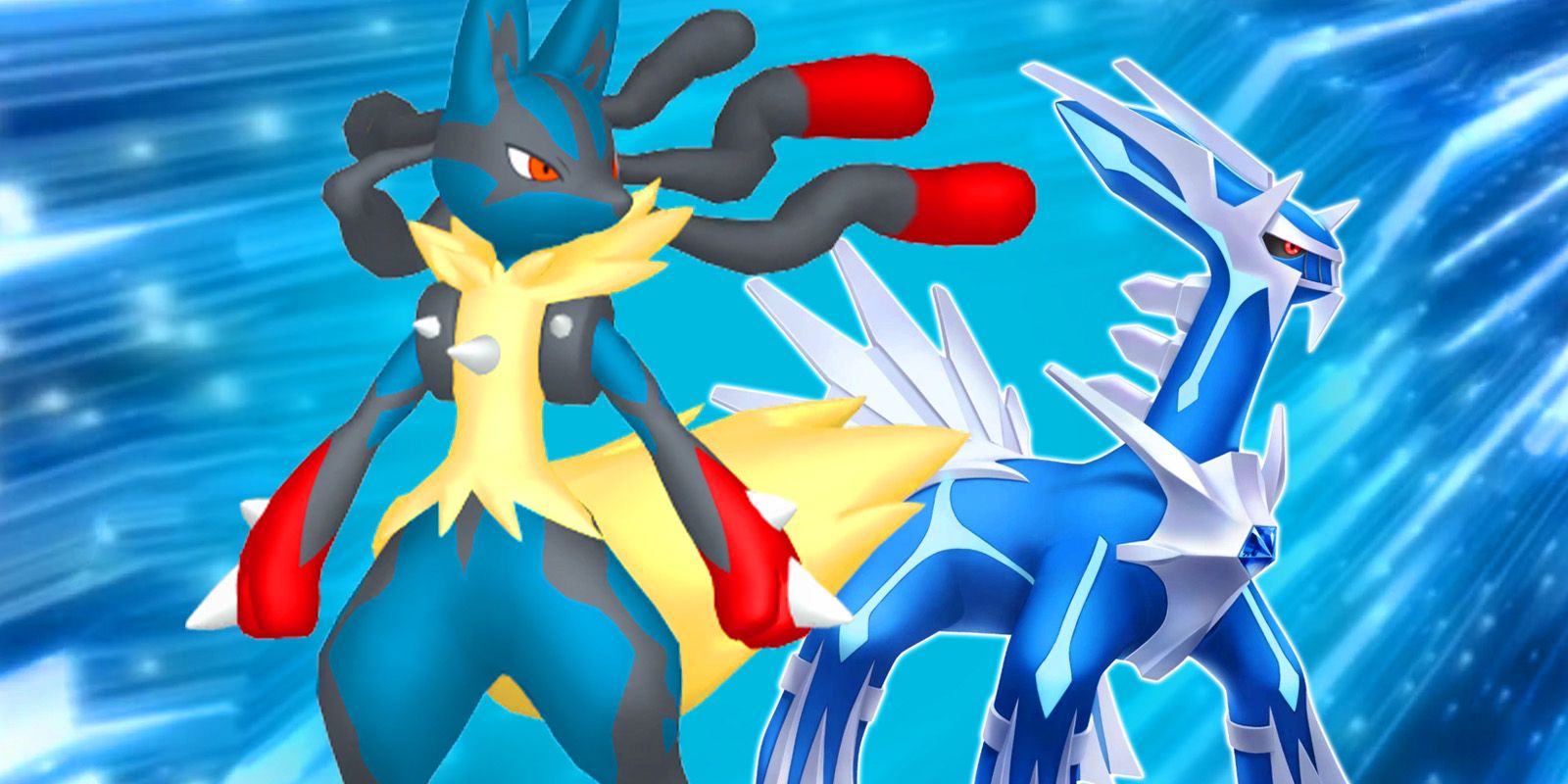 Dialga and Mega Lucario