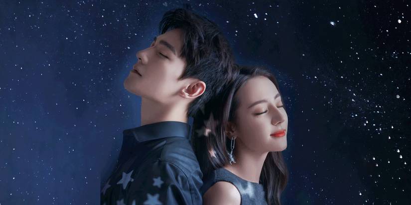 Dilraba Dilmurat standing with two young men in Mr Pride vs Miss Prejudice