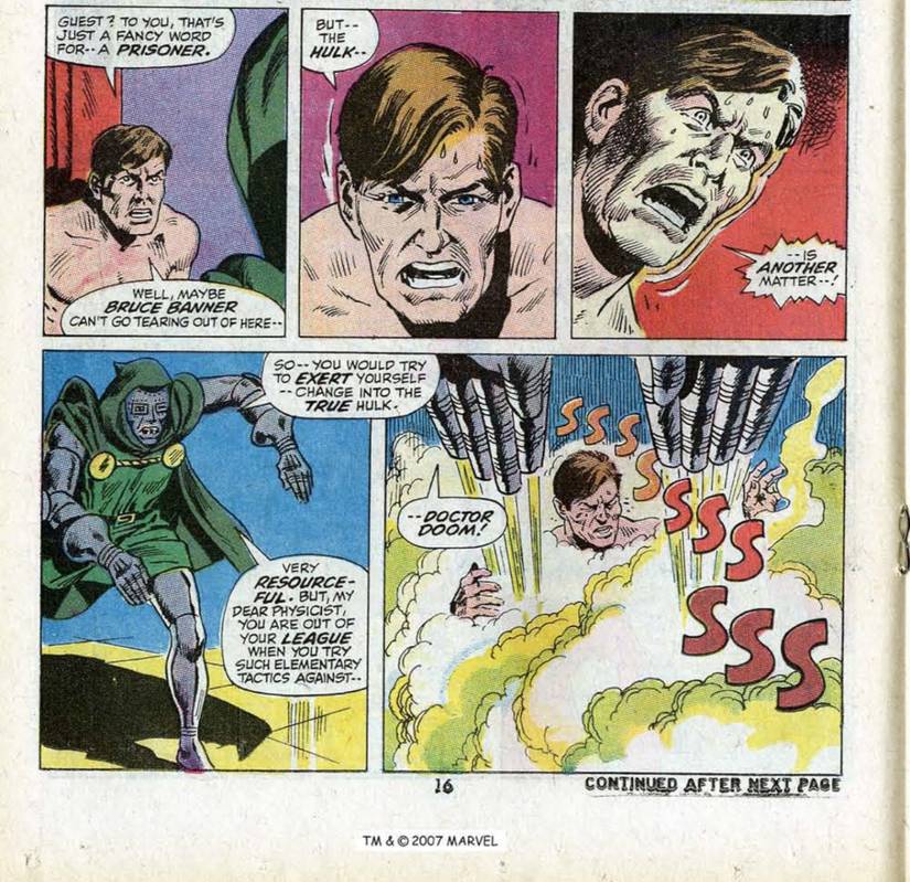Doctor Doom Easily Disables Bruce Banner