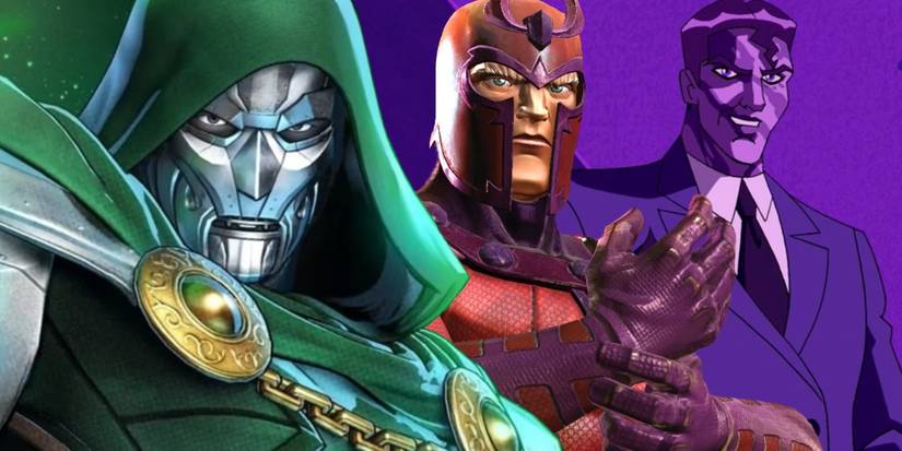 doctor doom, magneto and the purple man, marvel villains