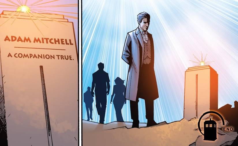 Doctor Who Prisoners of Time 12 The Doctor visits Adam's grave and it says he's a companion true