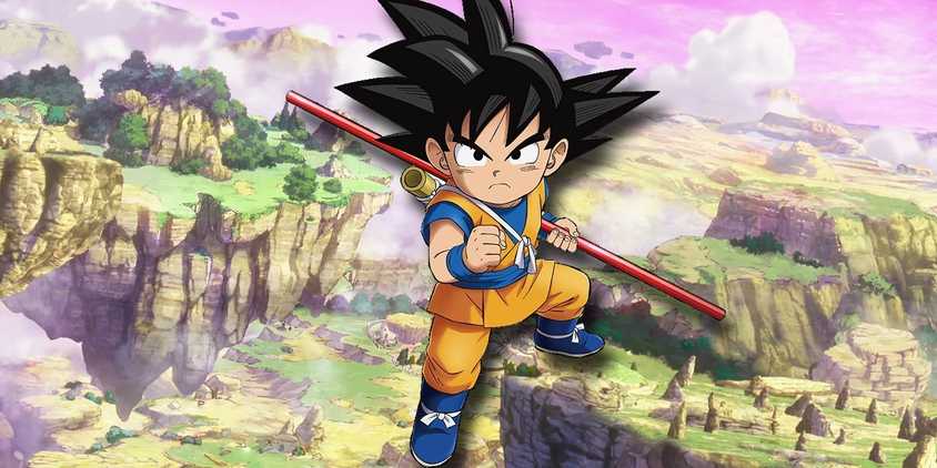 Goku in front of the Demon Realm's Third Demon World.