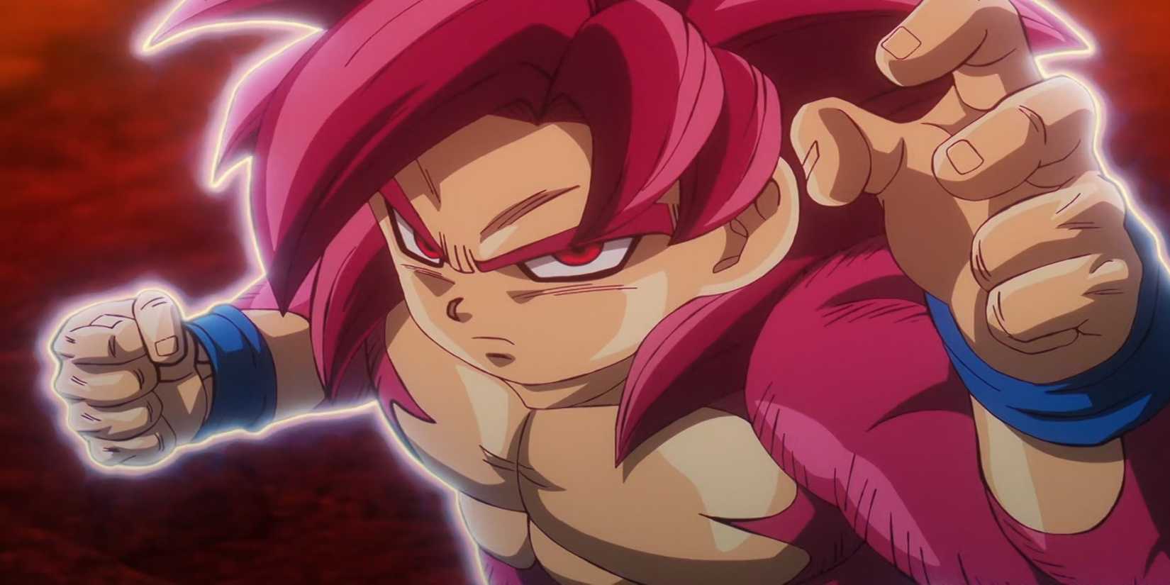 Super Saiyan 4 Goku striking a battle stance