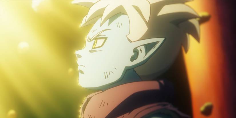 Glorio makes a wish to Porunga.