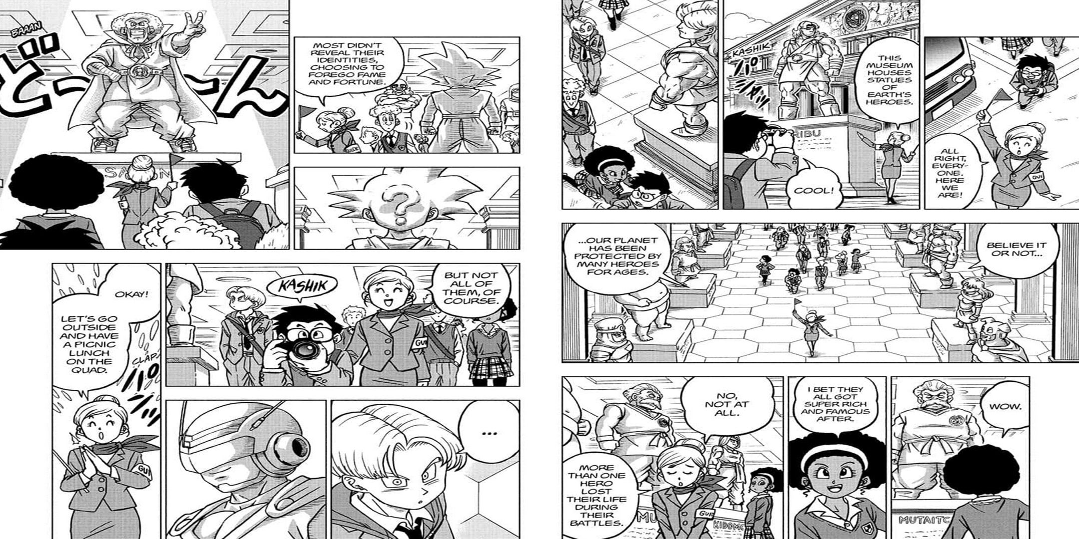 Olibu's cameo in the Dragon Ball Super manga