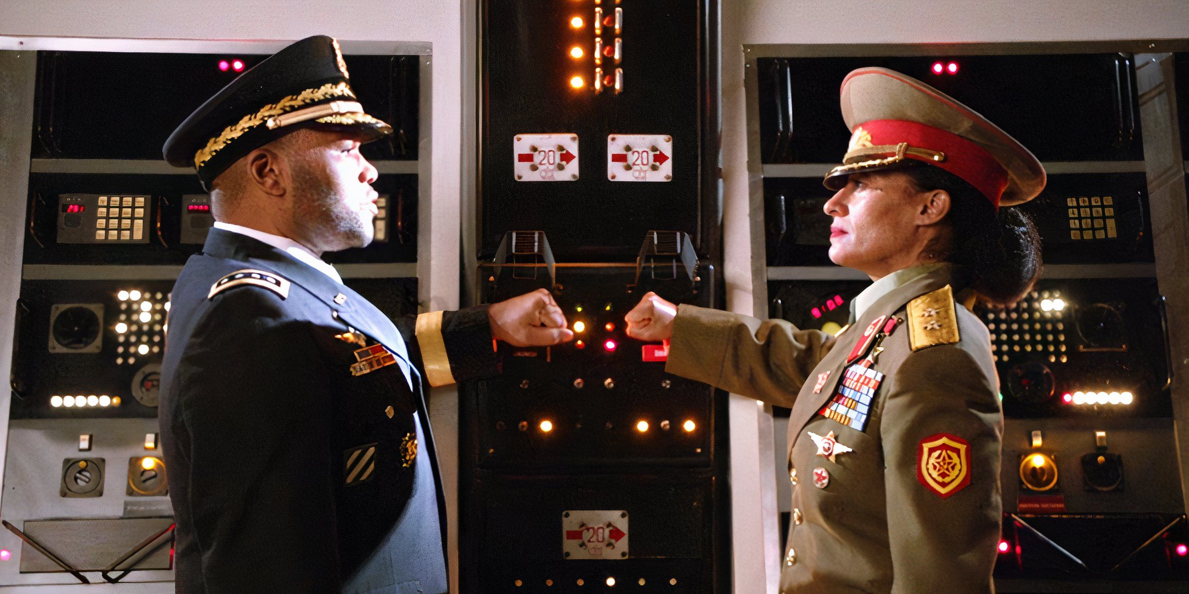Dre and Bow in military garb Big Night Big Fight Black-ish