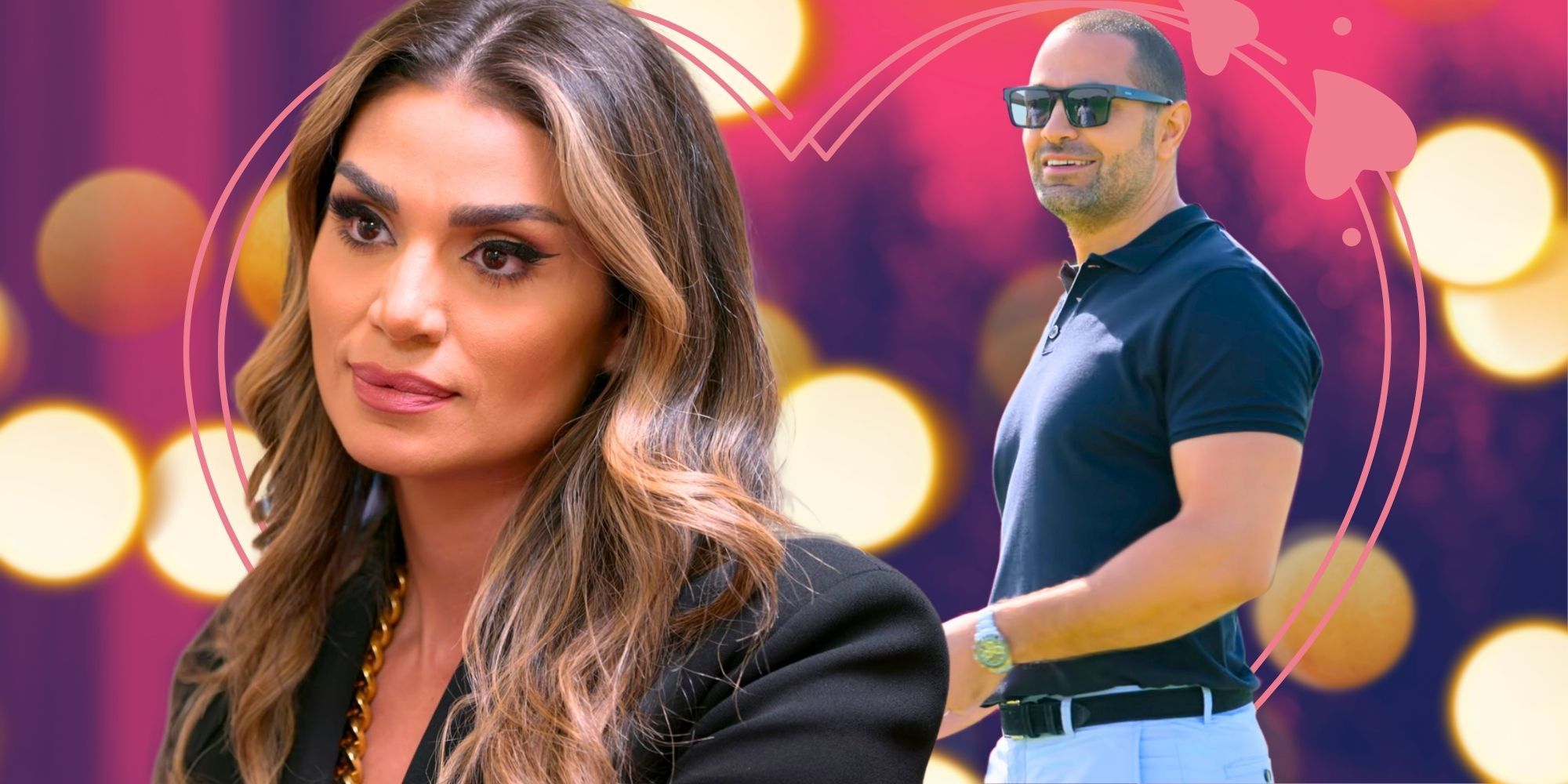 Dubai Bling Zeina Khoury &amp; Hanna Azzi in side by side images with differnt expressions