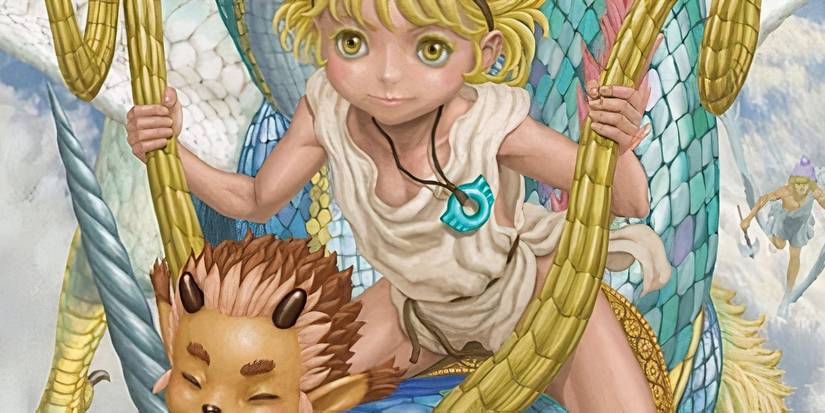 Usumgal from Kentaro Miura's Duranki, riding a dragon.