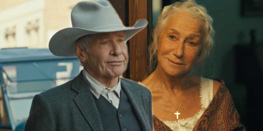 Jacob (Harrison Ford) and Cara Dutton (Helen Mirren) in 1923 season 1, episode 3